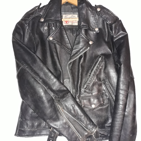 Vintage 70s leather jacket sz.44 - Picture 8 of 11